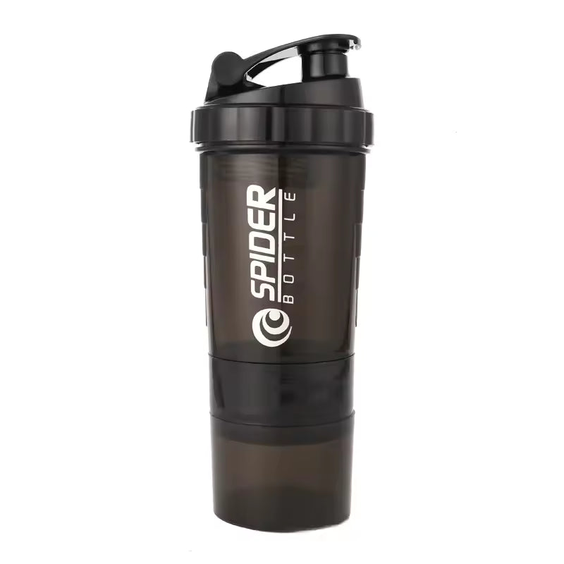 Ultimate 3-Layer Gym Protein Shaker Bottle