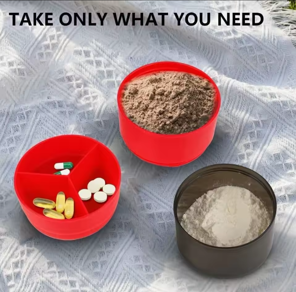 Ultimate 3-Layer Gym Protein Shaker Bottle