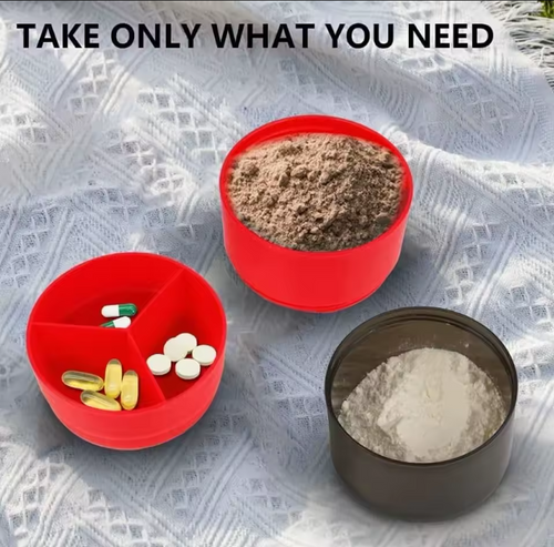 Ultimate 3-Layer Gym Protein Shaker Bottle