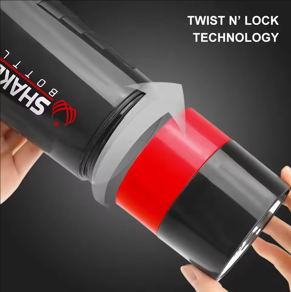 Ultimate 3-Layer Gym Protein Shaker Bottle